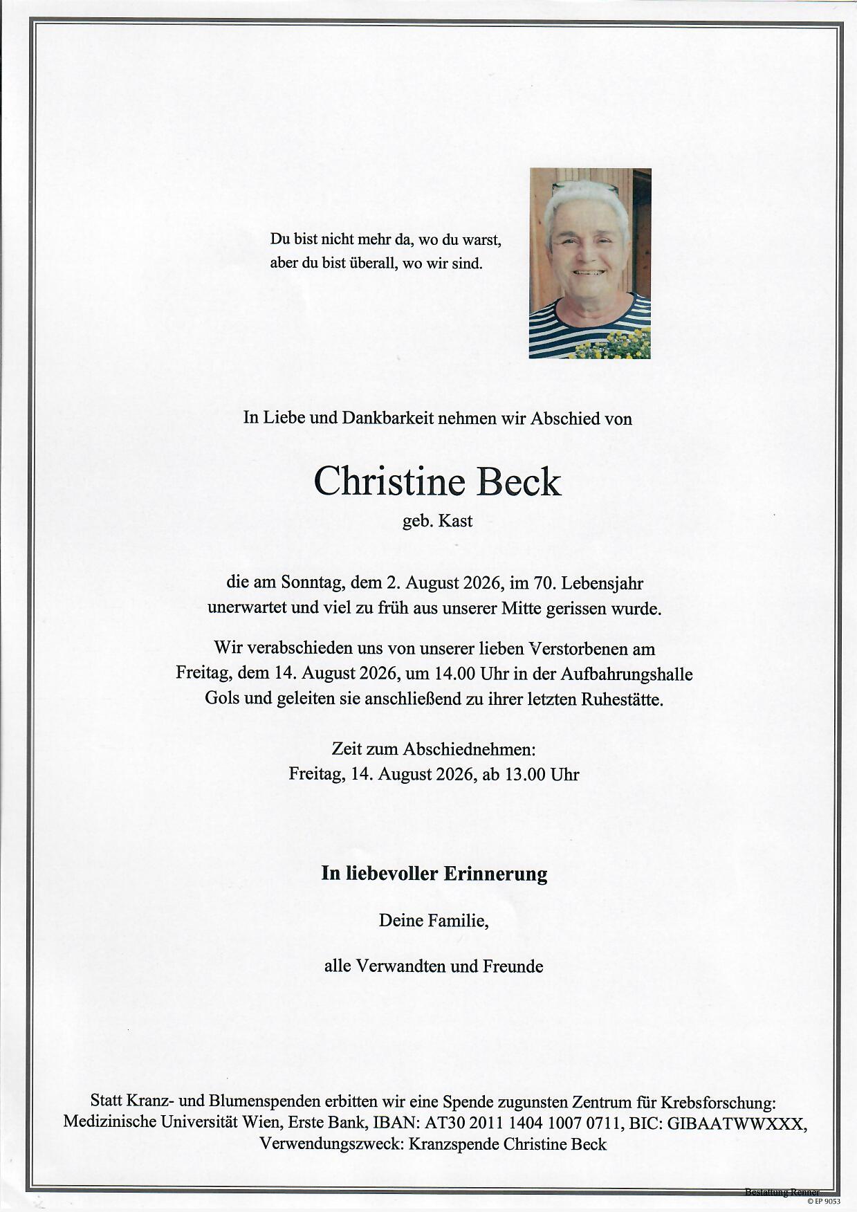 Parte Christine Beck
